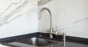 The Black Bathroom Countertop Aesthetic | Bedrock Quartz